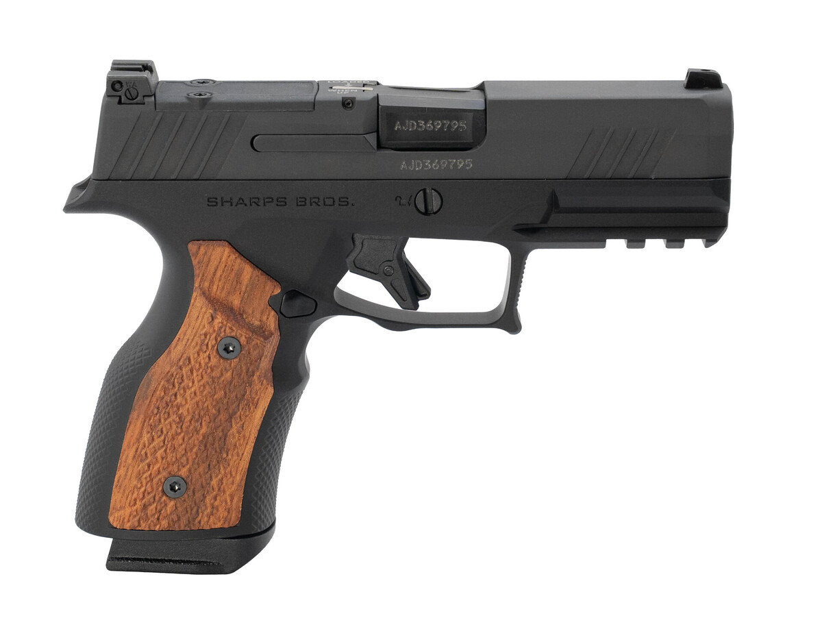 Sharps Bros Aluminum Grip Module - Taurus GX4 Carry (Black Anodized with Cherry Wood Grips) Sharps Bros Aluminum Grip Module - Taurus GX4 Carry (Black Anodized with Cherry Wood Grips)