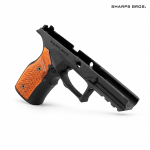Sharps Bros Aluminum Grip Module - Taurus GX4 Carry (Black Anodized with Cherry Wood Grips) Sharps Bros Aluminum Grip Module - Taurus GX4 Carry (Black Anodized with Cherry Wood Grips)