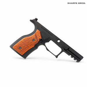 Sharps Bros Aluminum Grip Module - Taurus GX4 Carry (Black Anodized with Cherry Wood Grips) Sharps Bros Aluminum Grip Module - Taurus GX4 Carry (Black Anodized with Cherry Wood Grips)