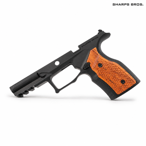 Sharps Bros Aluminum Grip Module - Taurus GX4 Carry (Black Anodized with Cherry Wood Grips) Sharps Bros Aluminum Grip Module - Taurus GX4 Carry (Black Anodized with Cherry Wood Grips)